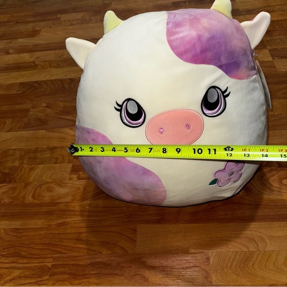 Squishmallow Kalina the Cow 16” Cream w Tie Dye Easter Stuffed Animal Plush - Picture 14 of 15